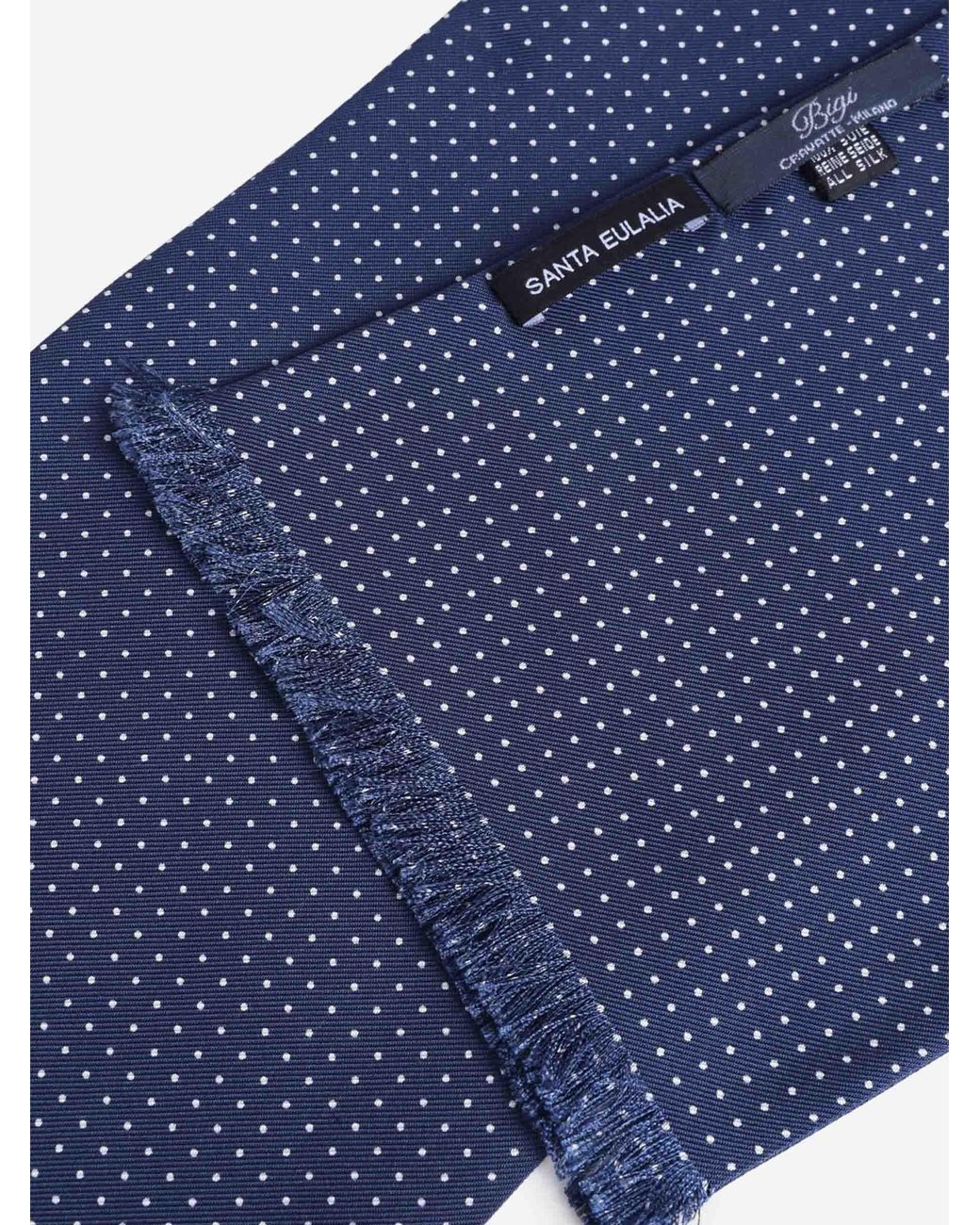 Sciarpa A Pois di Santa Eulalia in Blue da Uomo