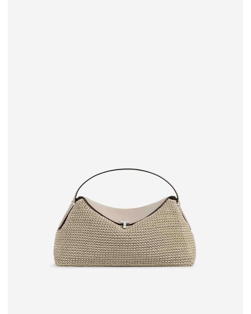 Totême Natural Braided T-Lock Bag
