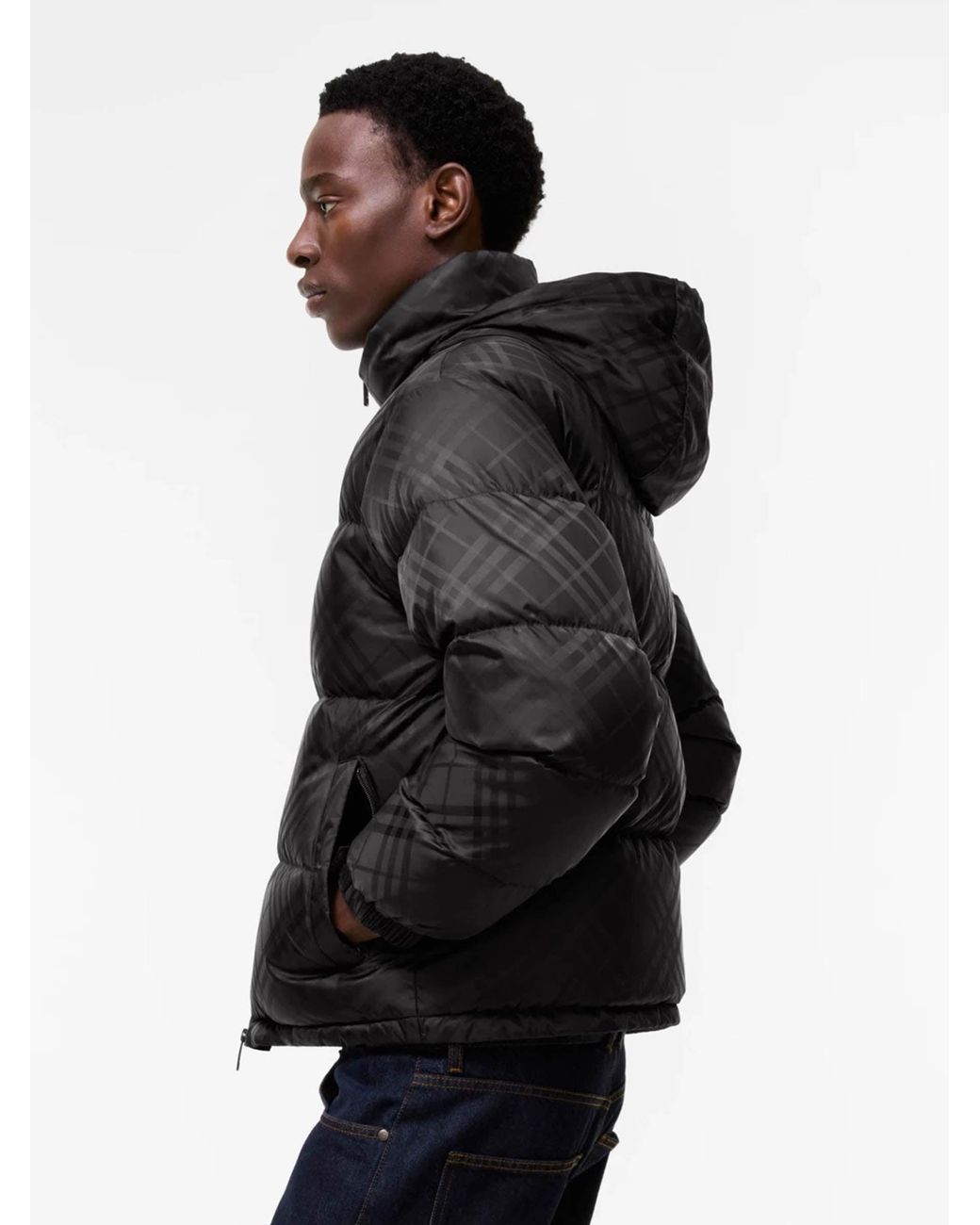 Burberry Black Highlands Polyamide Down Jacket for men