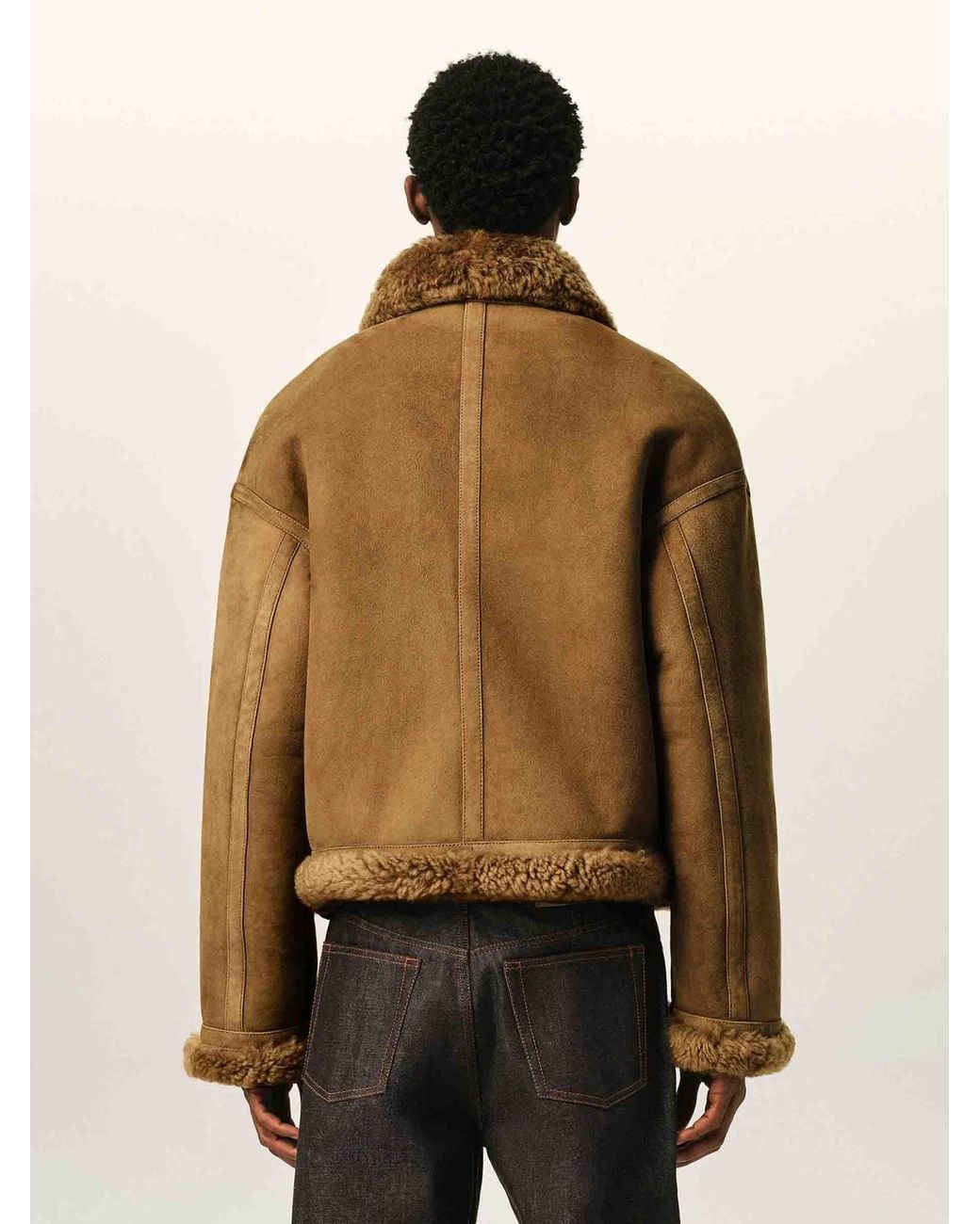 AMI Natural Sherarling Casual Jacket for men