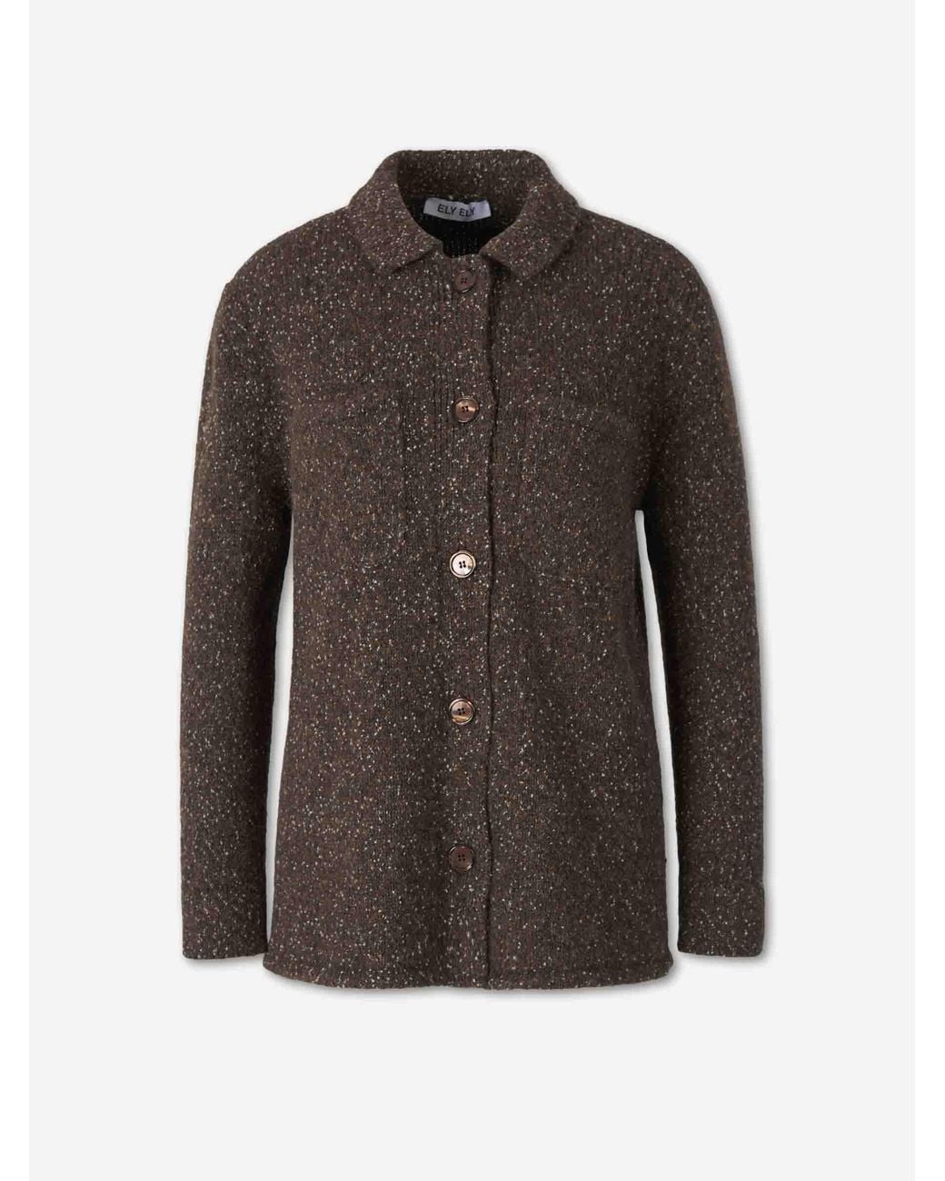 ELY ELY Black Candice Wool Cardigan