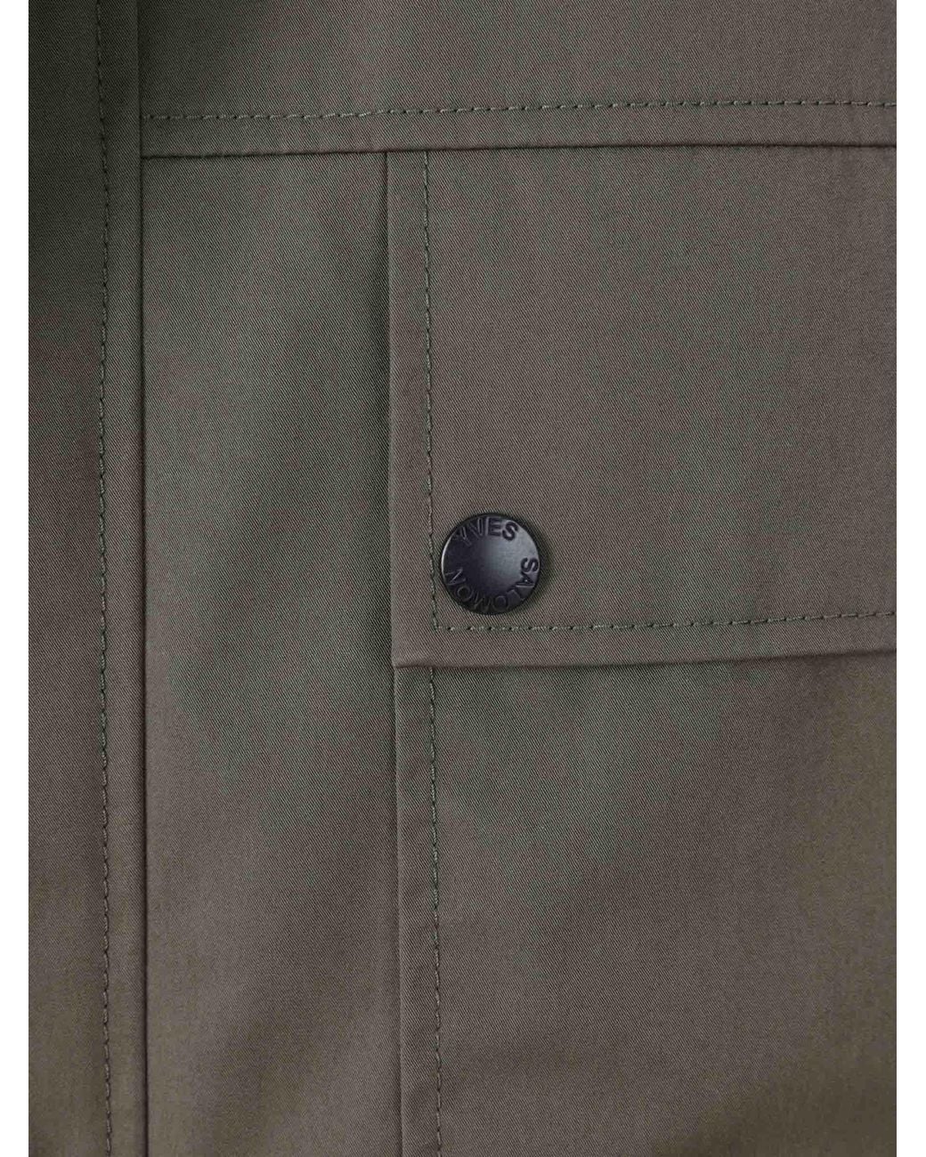 Yves Salomon Gray Short Fur Coat for men