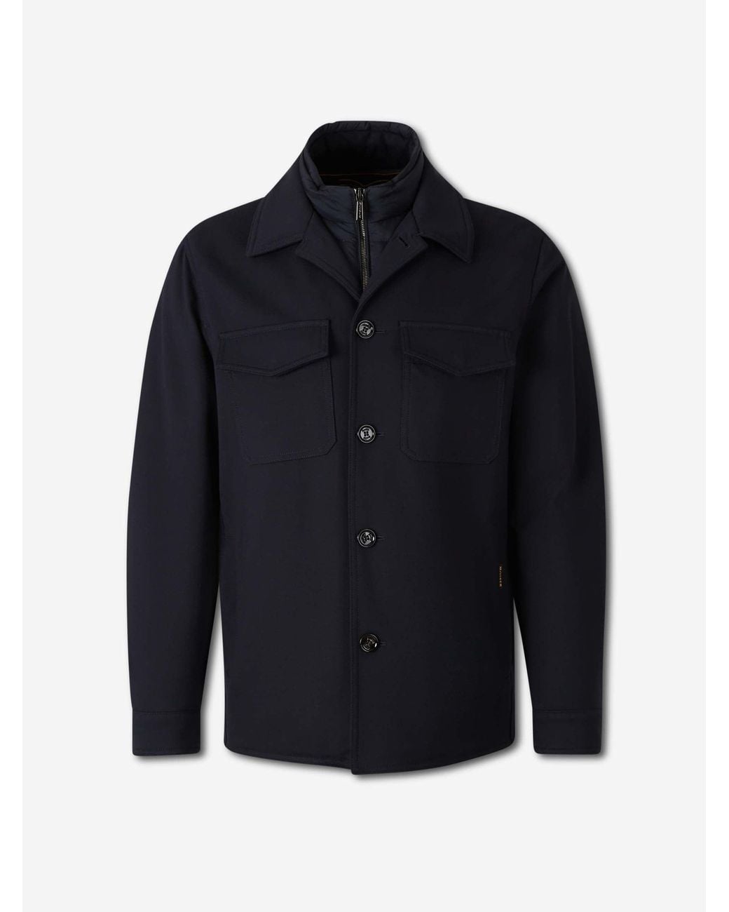 Moorer Blue Torquato-Tz Layered Jacket for men