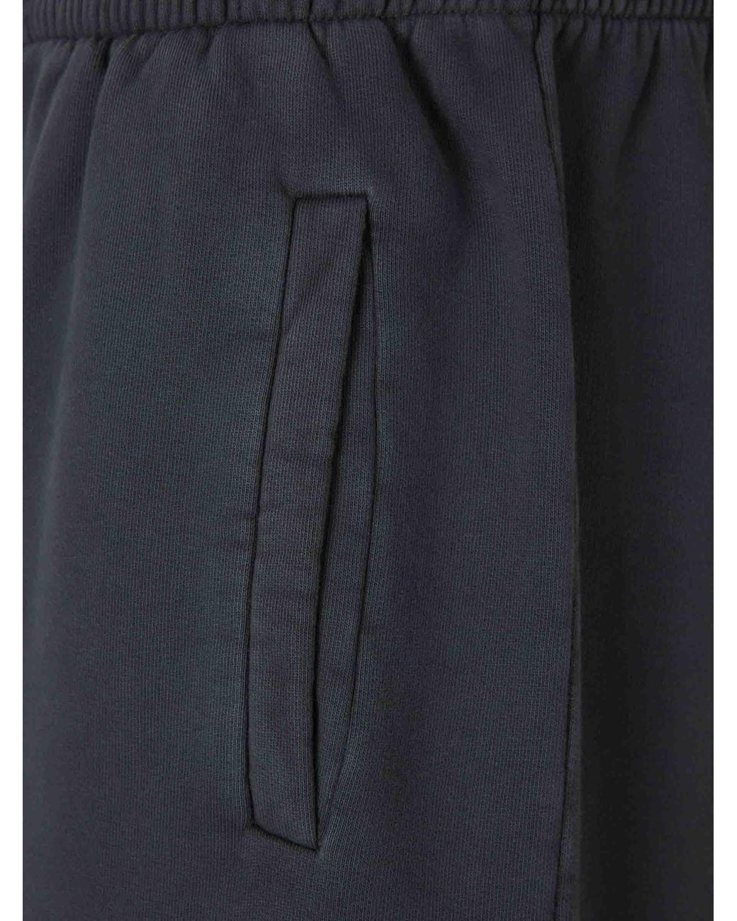 Palm Angels Blue Cotton Logo Joggers for men