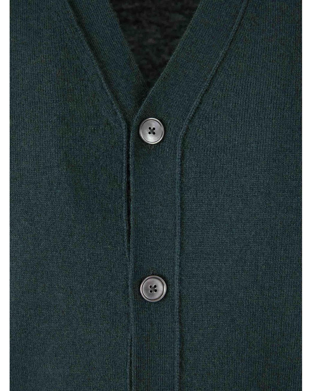 Santa Eulalia Green Wool Knit Vest for men