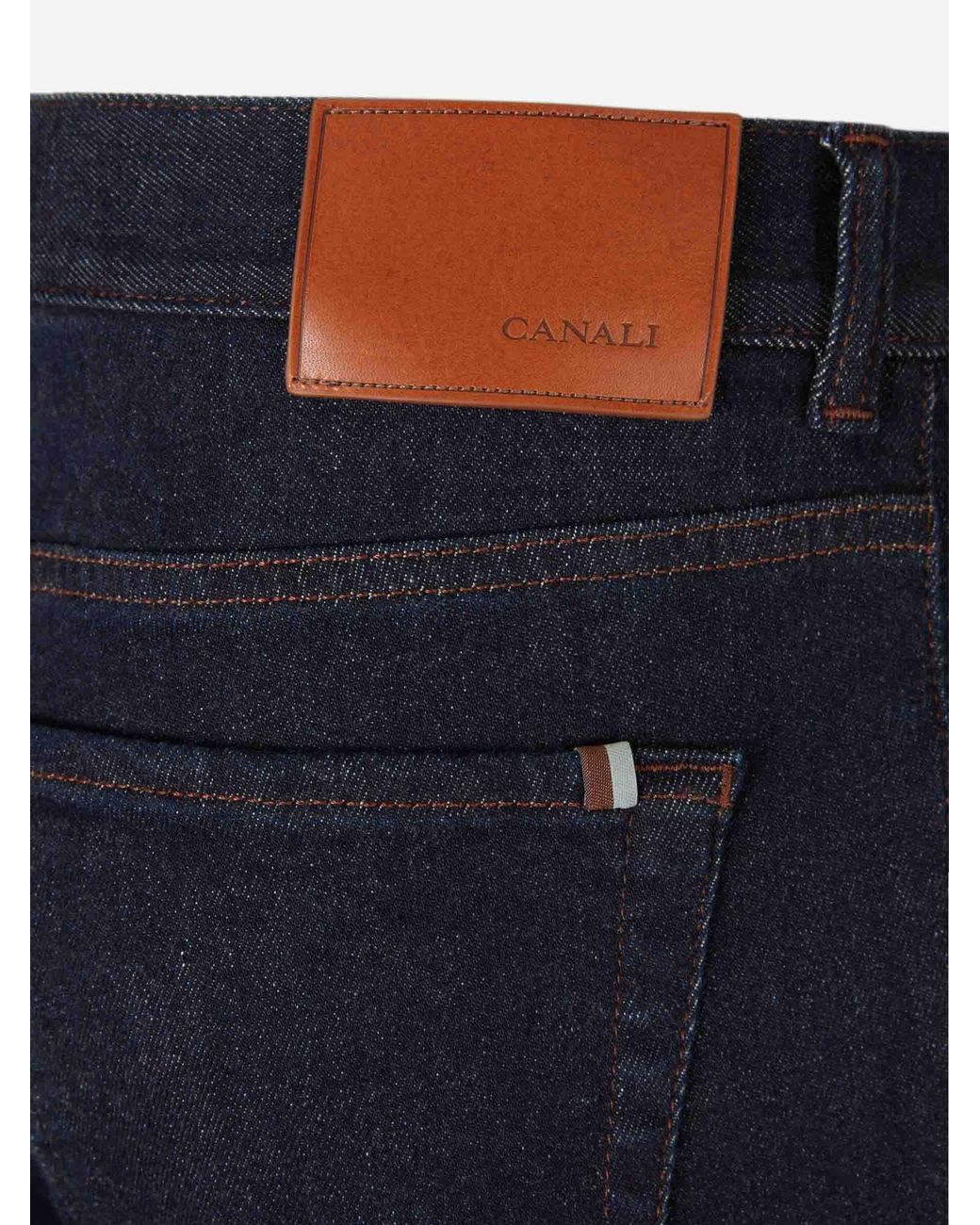 Jeans Rectos Regular Canali de hombre de color Blue