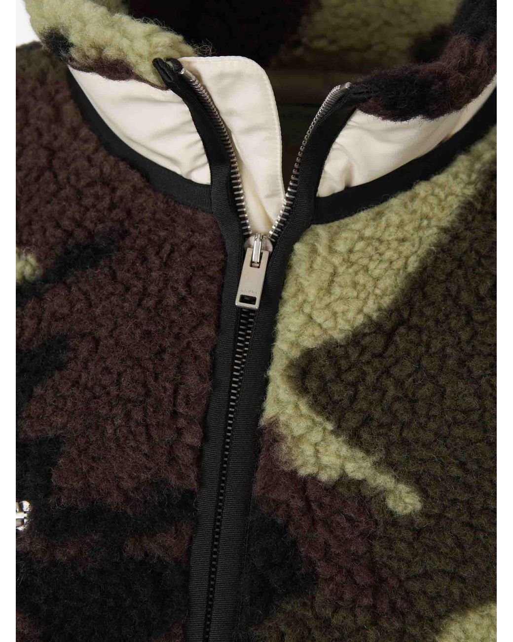 Rhude Black Logo Fleece Jacket for men