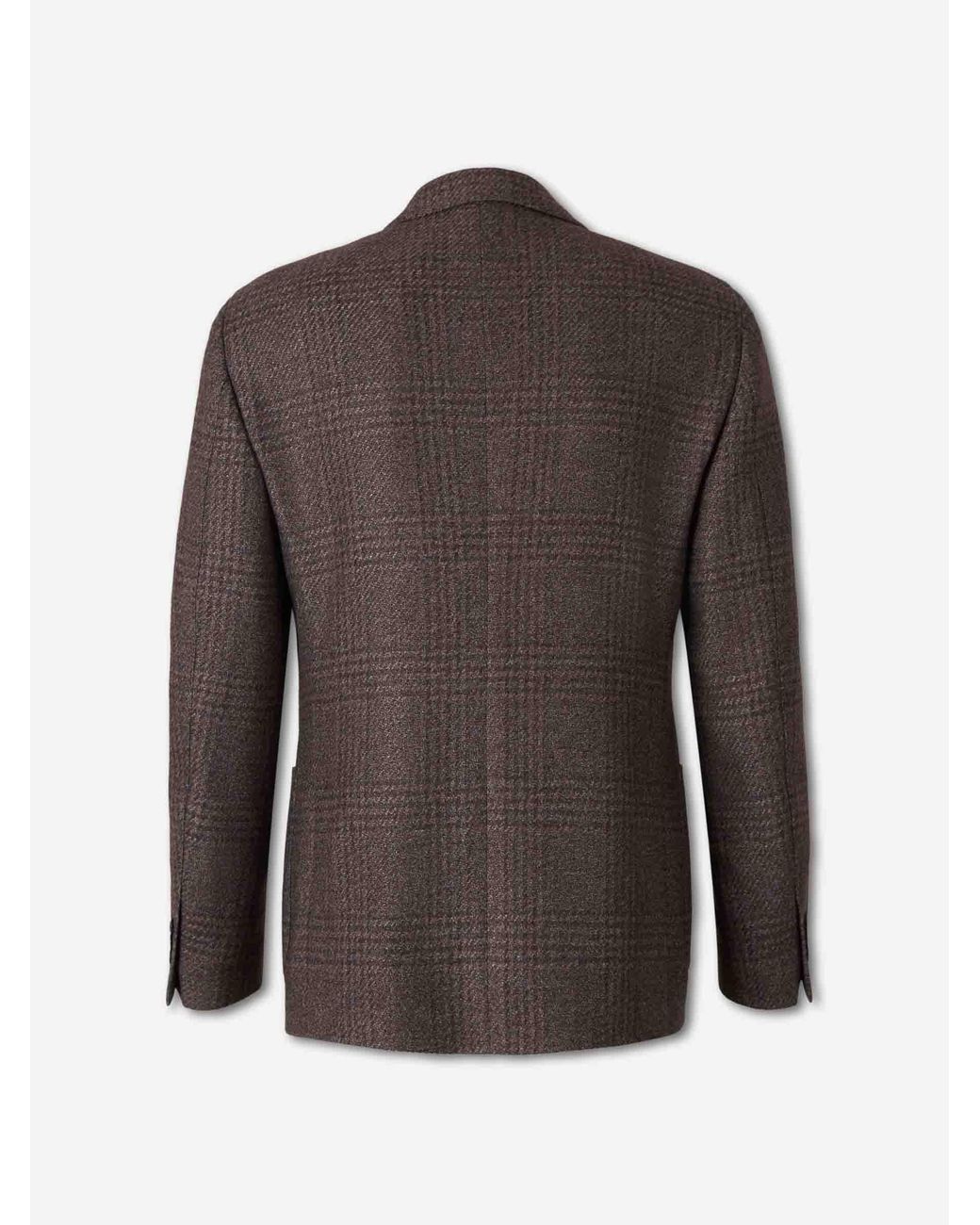Lardini Black Blazer Straight Checkered for men
