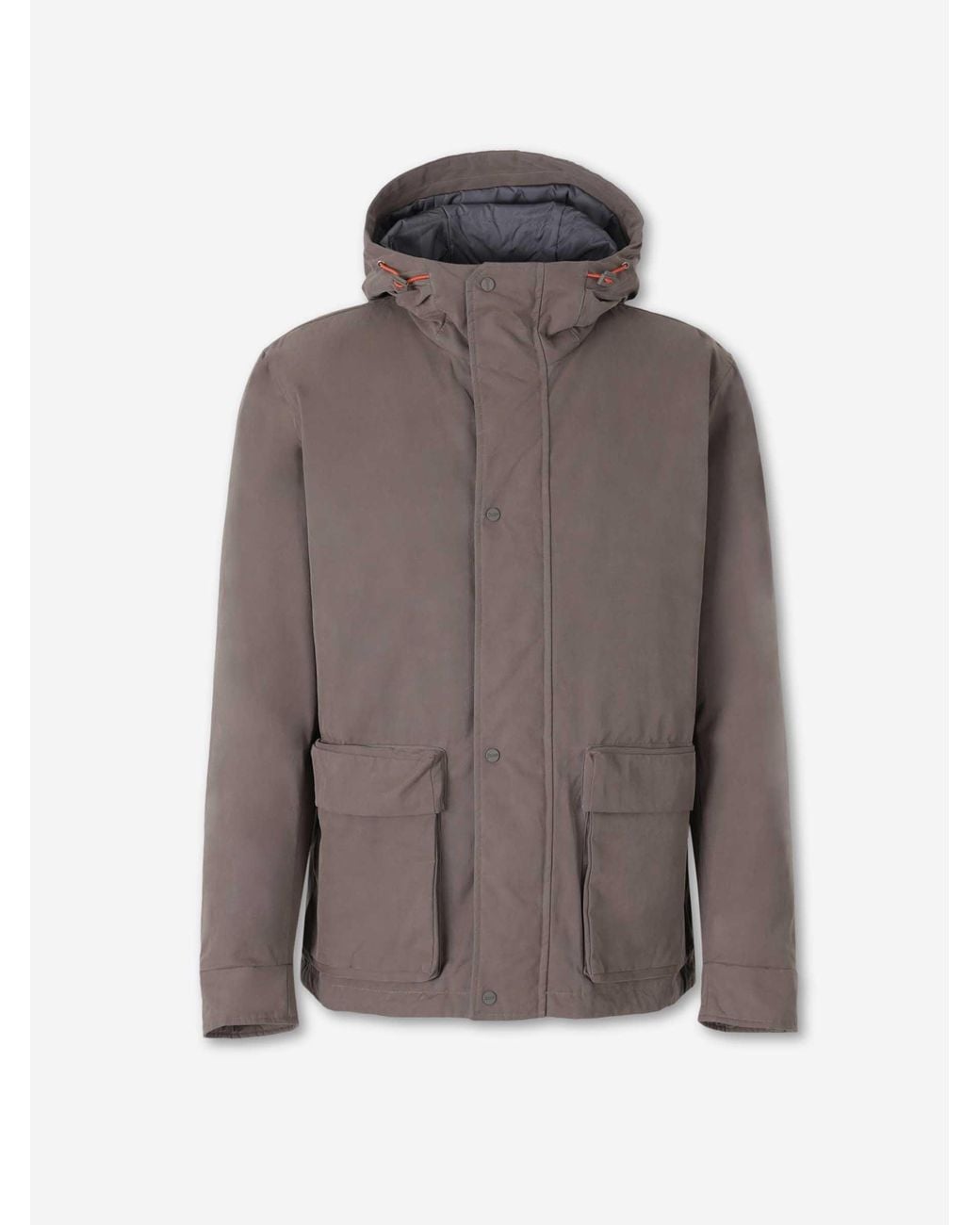 Herno Brown Casual Hooded Jacket for men