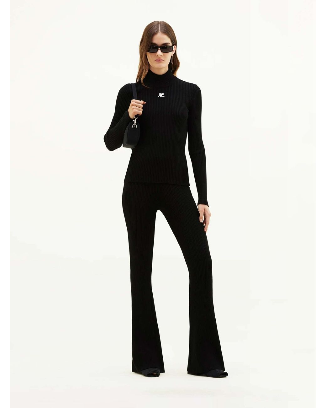 Courreges Black Turtleneck Sweater