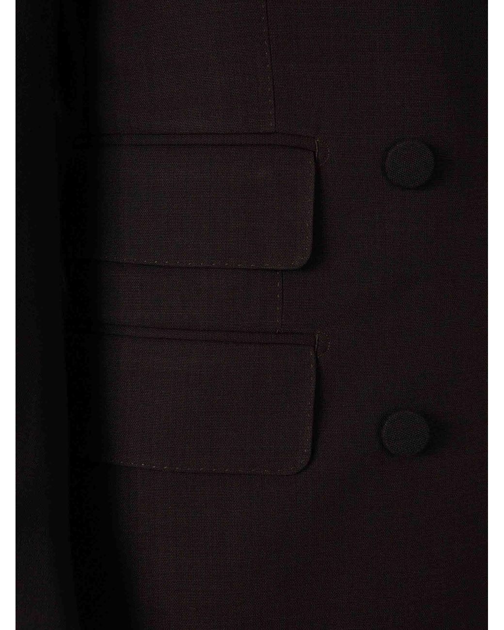 Tom Ford Black Double-Breasted Wool Blazer