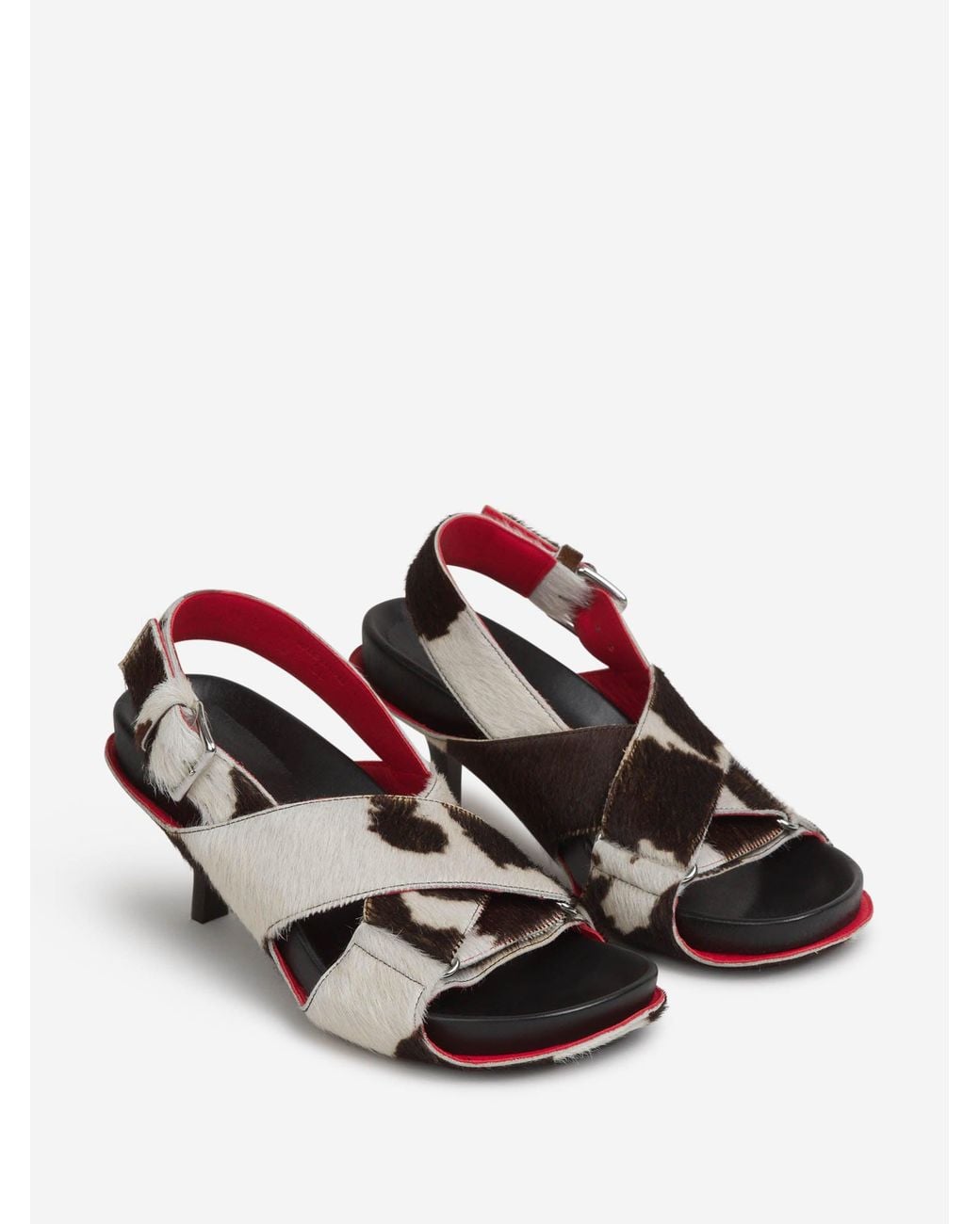 Marni White Fussbett Heeled Sandals