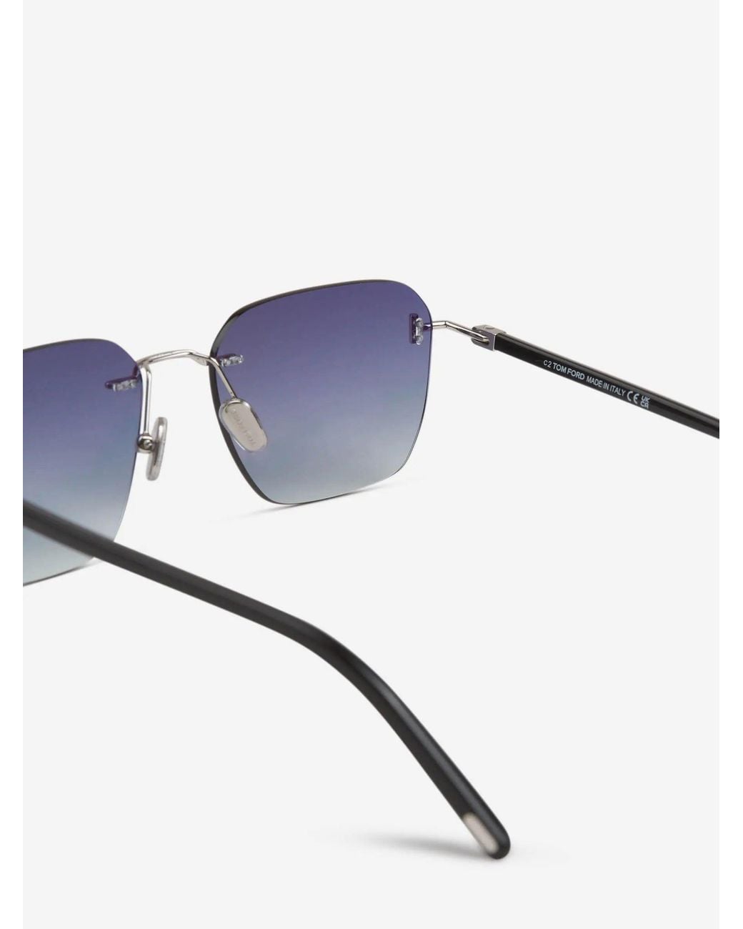 Tom Ford Blue Rectangular Sunglasses for men