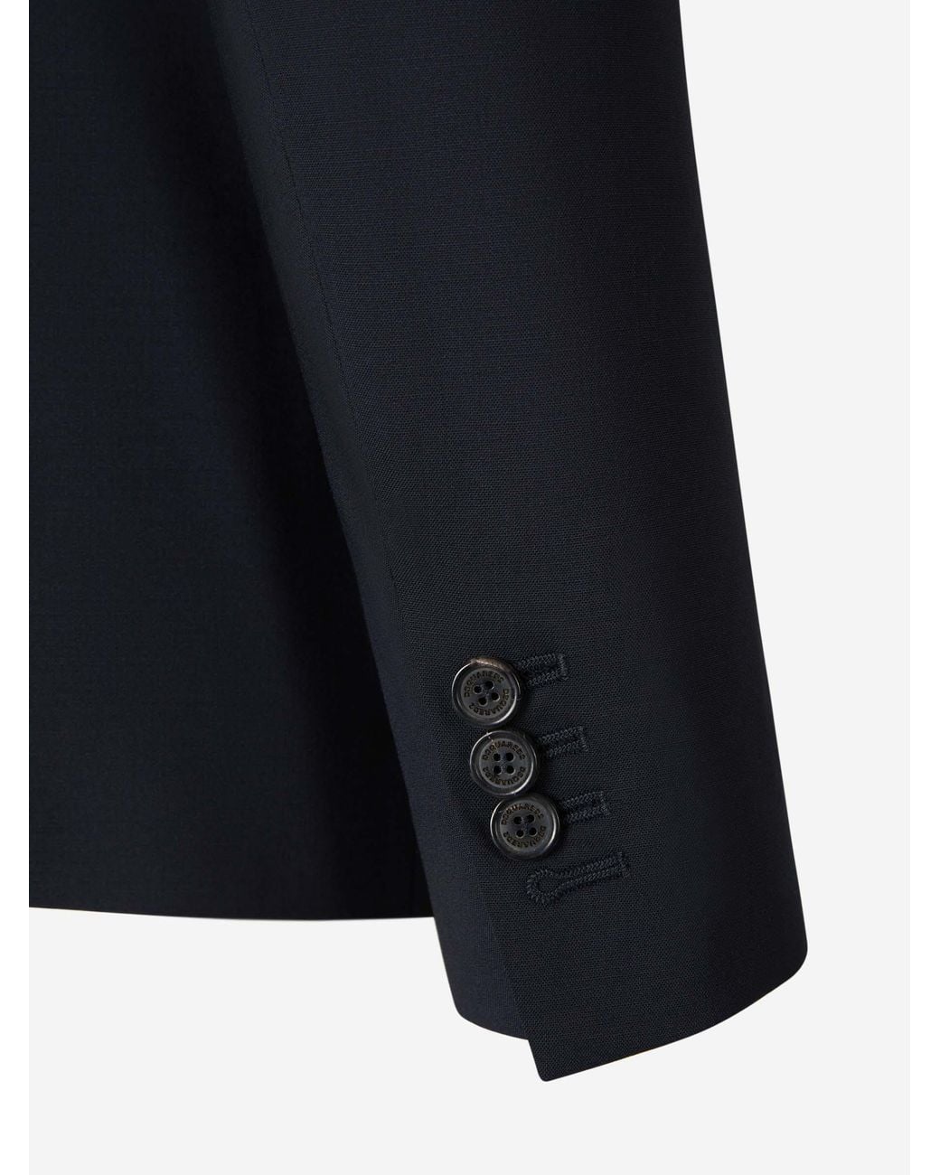 DSquared² Blue Plain Wool Suit for men
