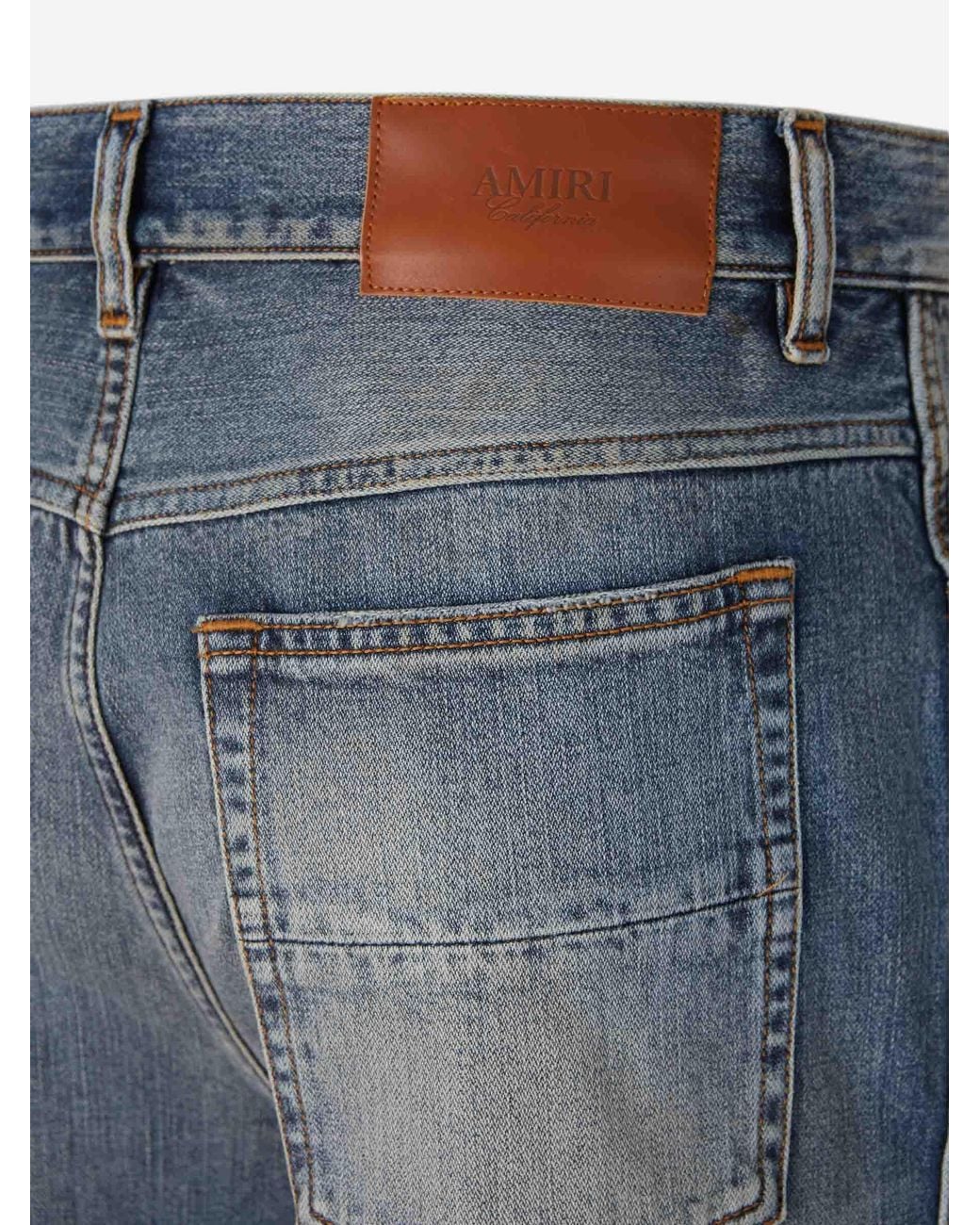 Amiri Blue Flared Cotton Jeans for men