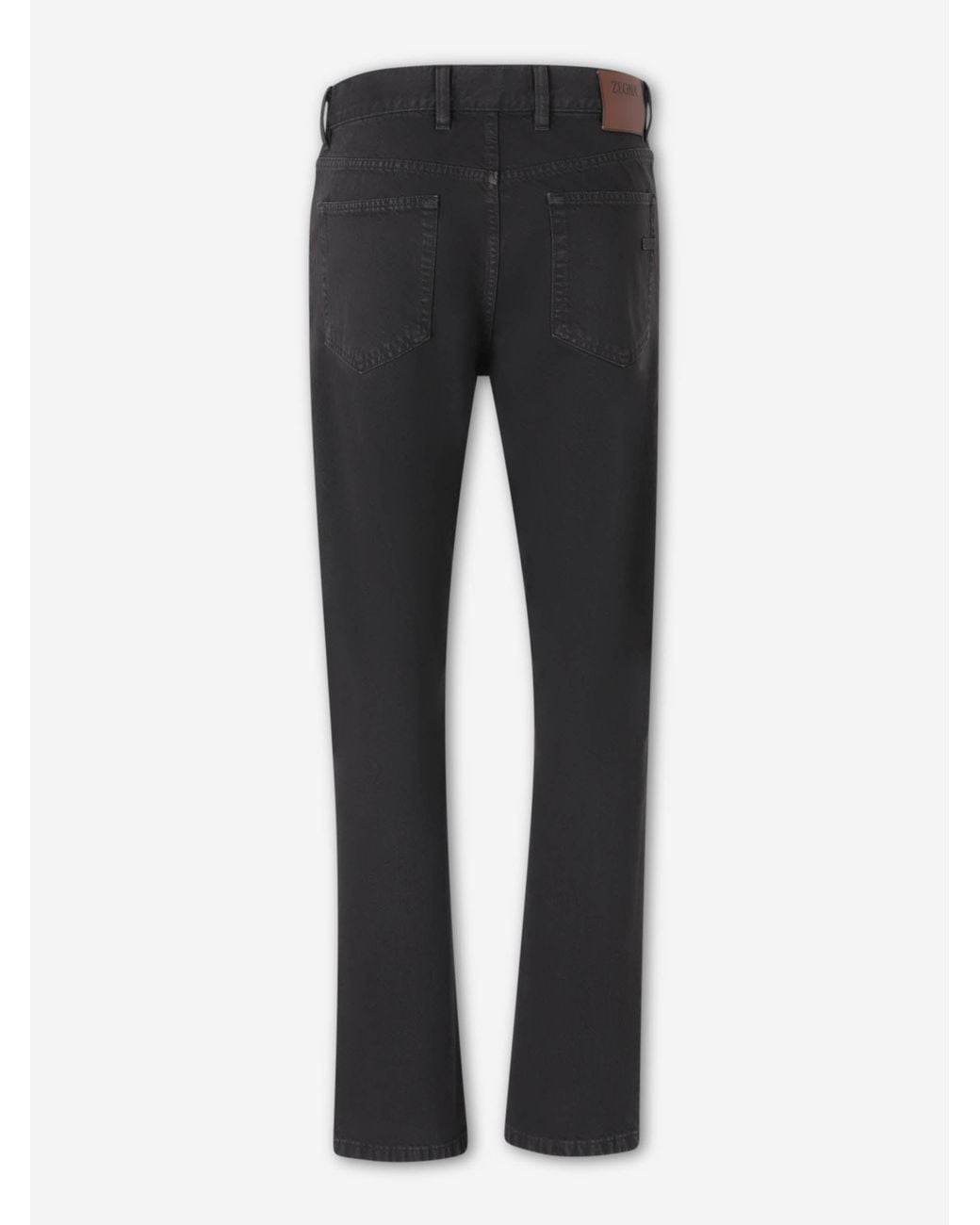 Zegna Gray Roccia Cotton Pants for men