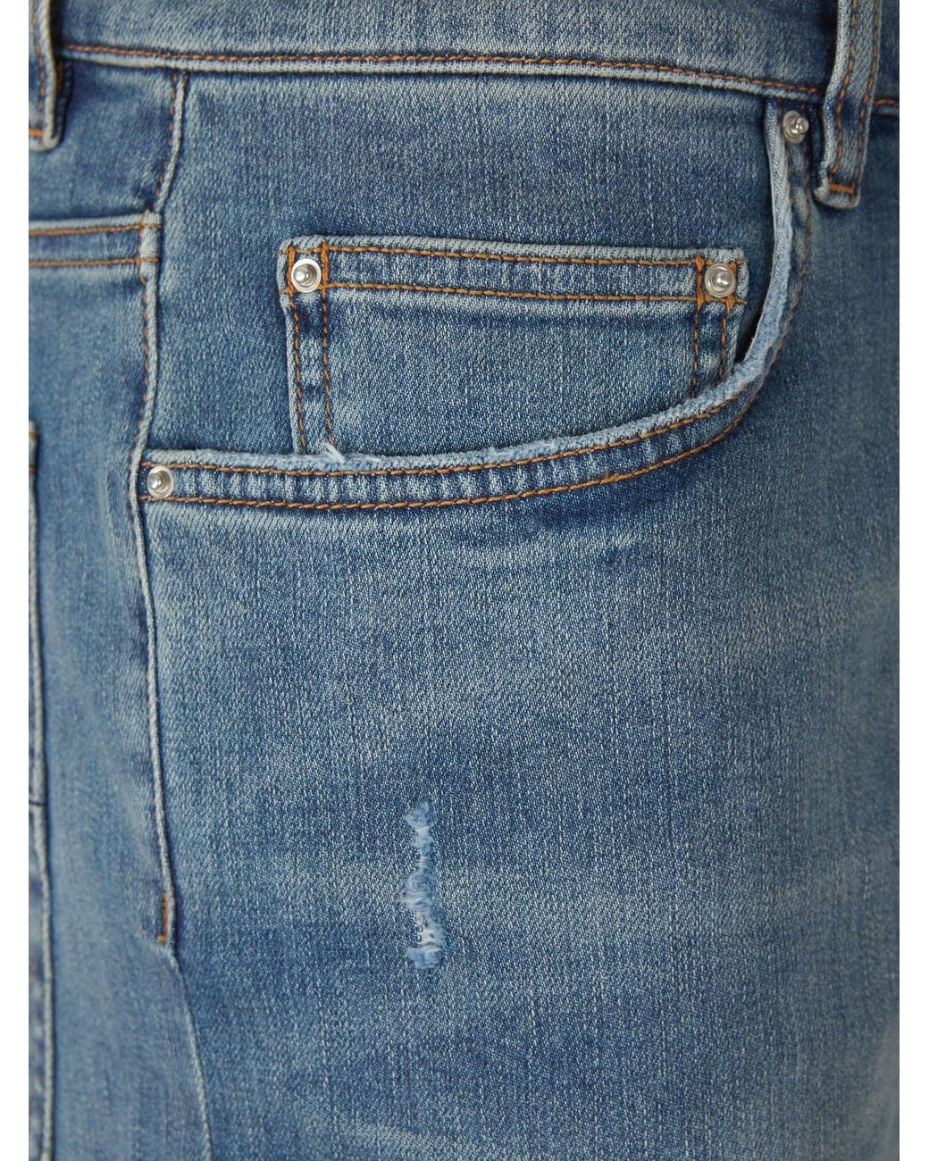 Amiri Blue Ripped Slim Jeans for men