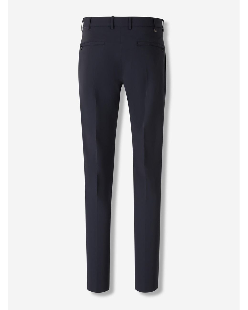 PT Torino Blue Technical Straight Trousers for men