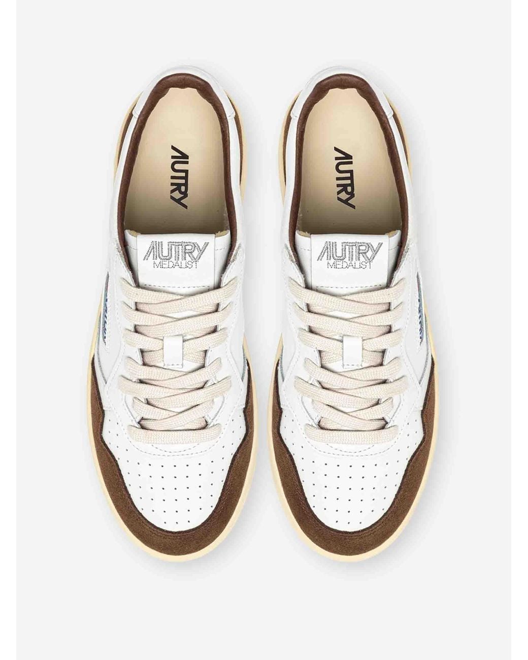 Autry White Medalist And Sneakers for men