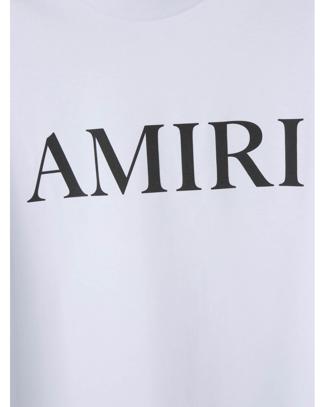 Amiri White Logo T-Shirt Short Sleeve for men
