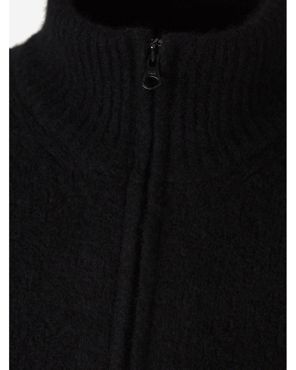C P Company Black High Neck Zip-Up Sweater for men