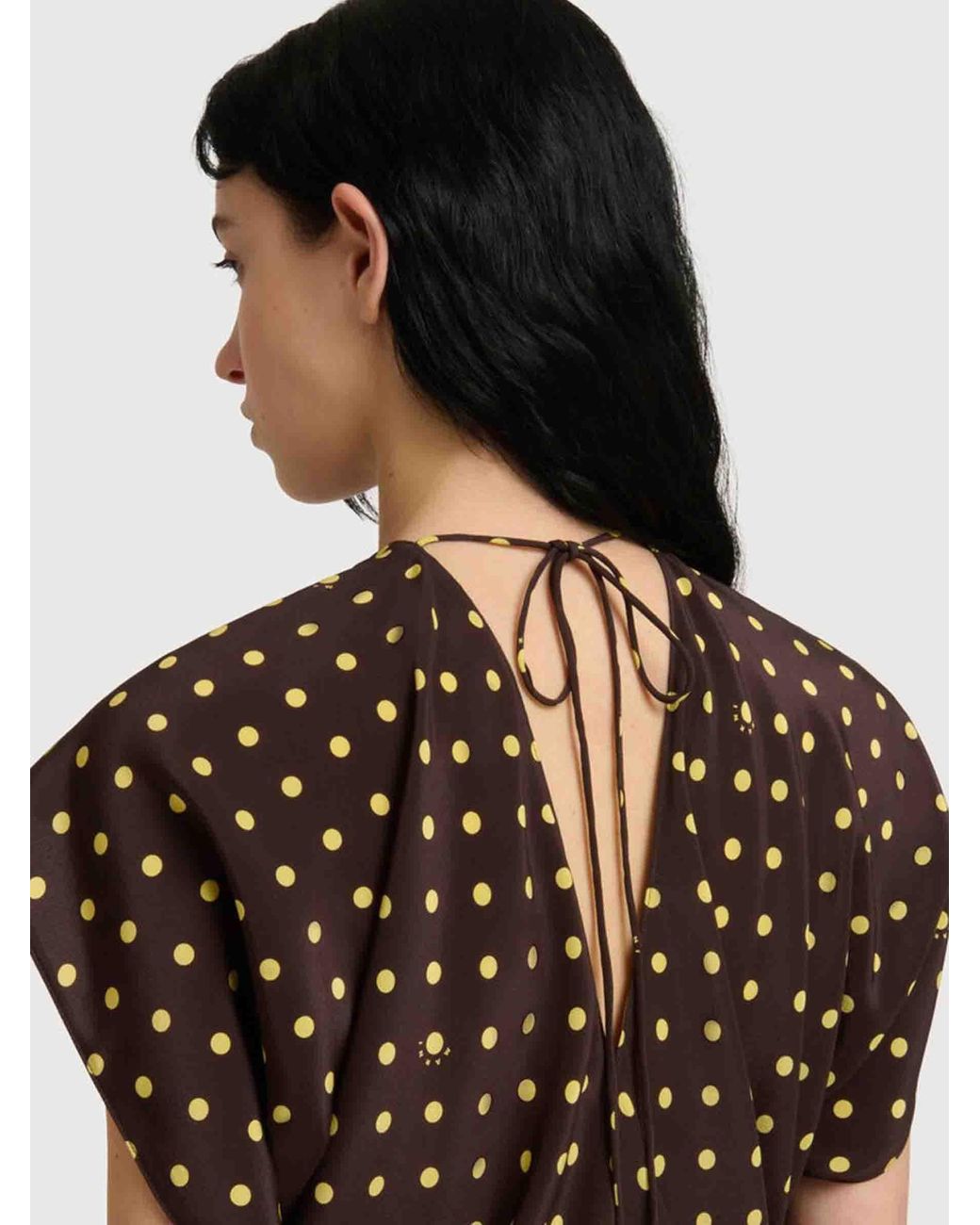 Marni Brown Polka Dot Dress