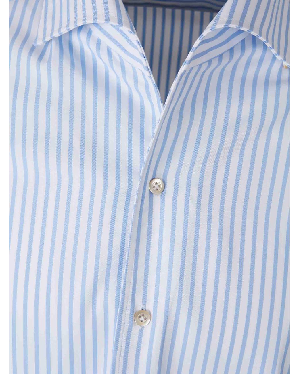 Santa Eulalia Blue Striped Shirt for men
