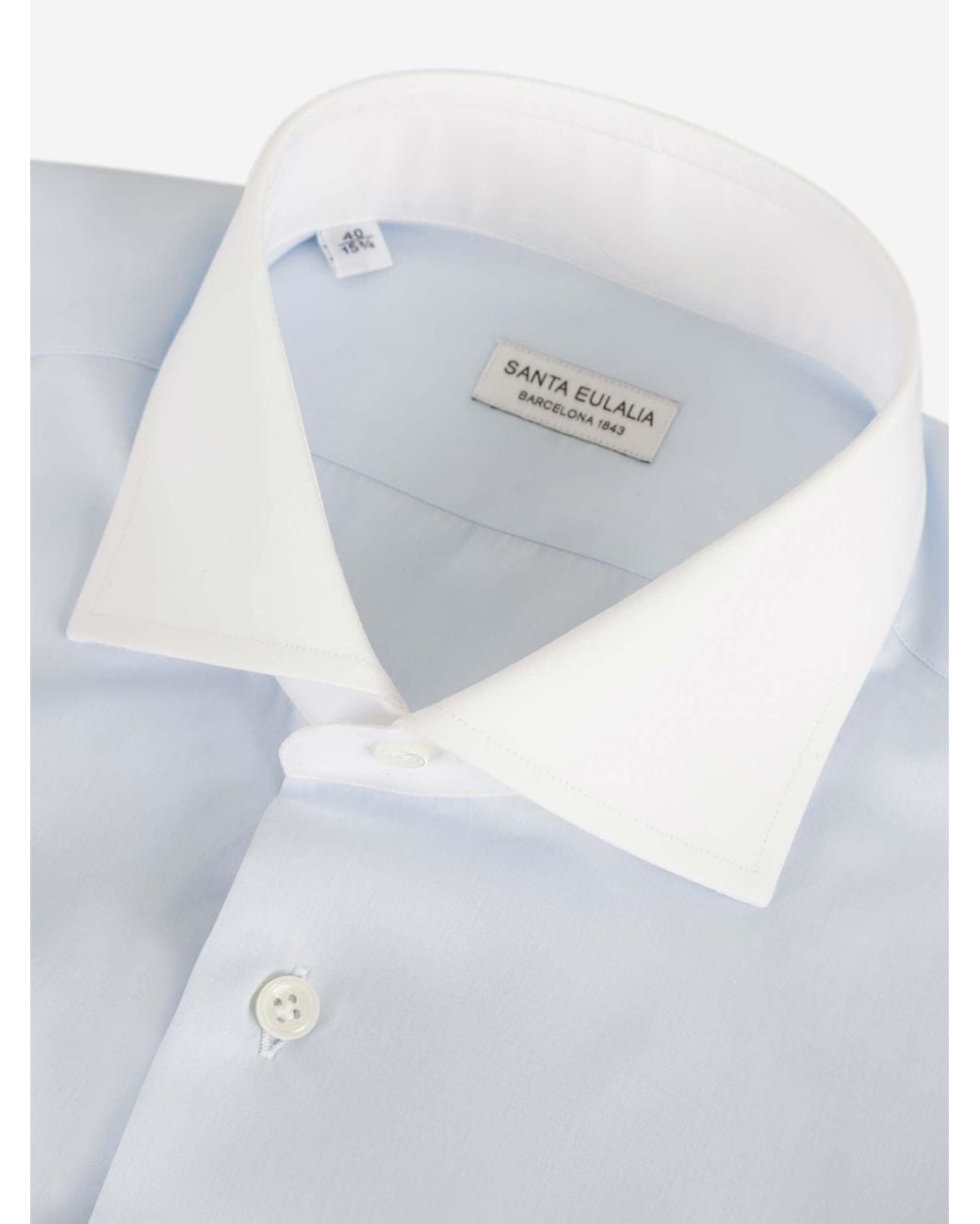 Santa Eulalia Blue Cotton Dress Shirt for men