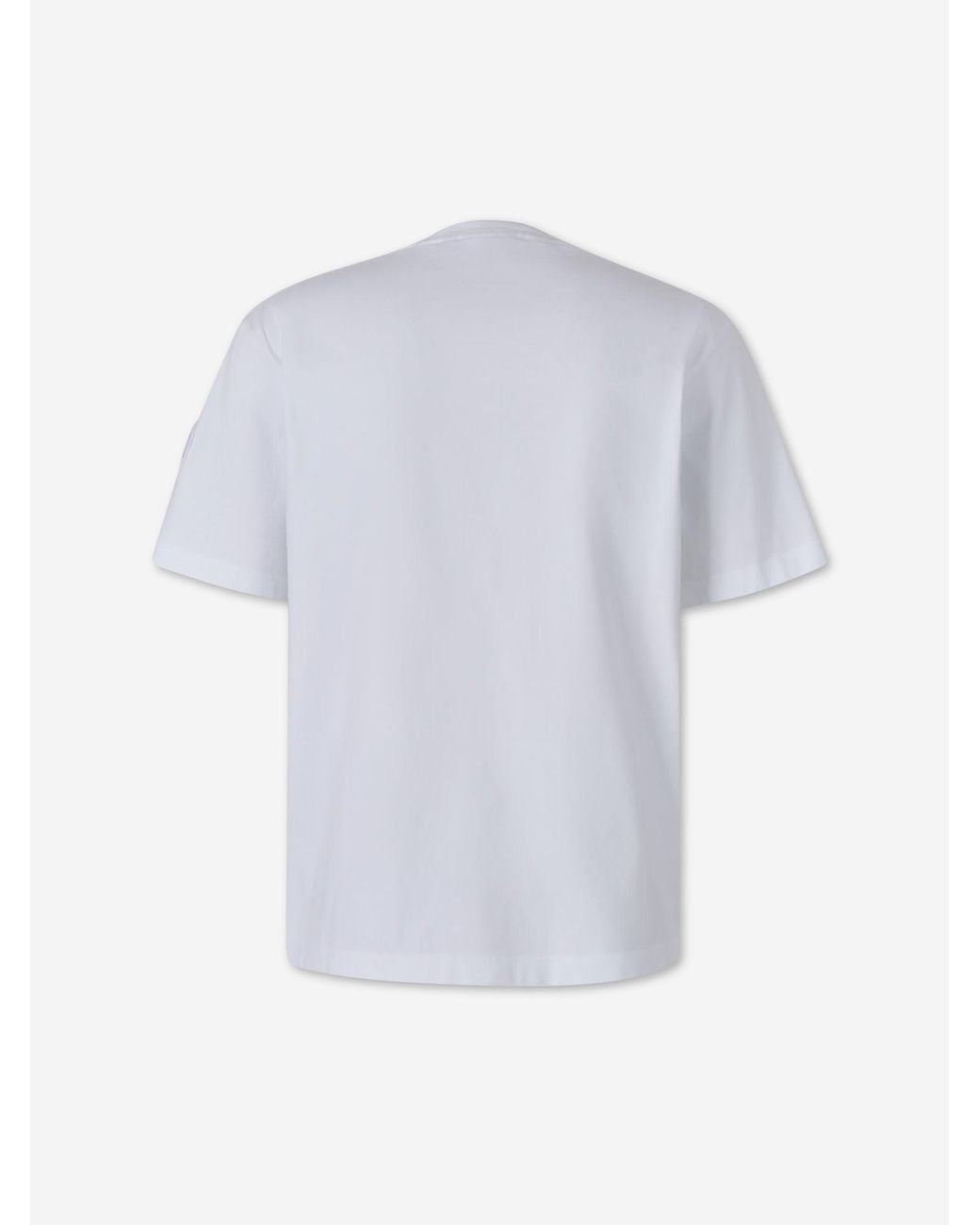 Canada Goose White Plain Cotton T-Shirt for men