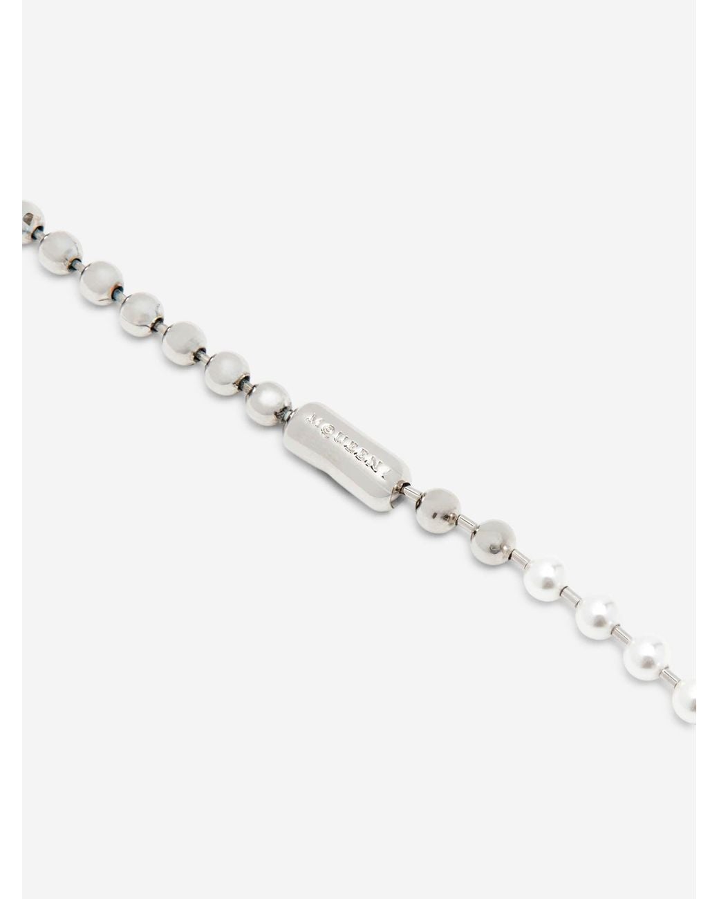 McQueen White Skull Necklace for men