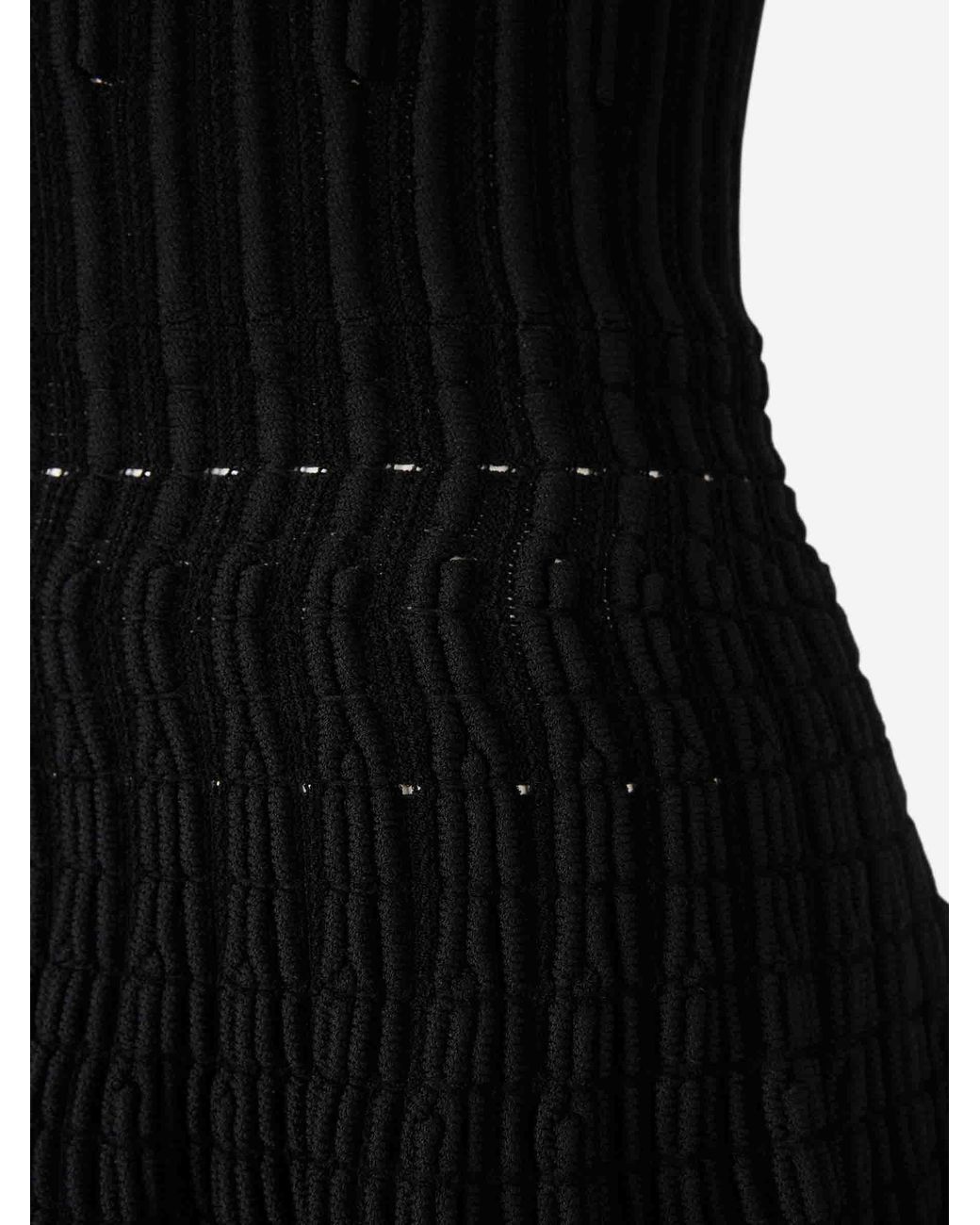 Alaïa Black Mini Knit Dress