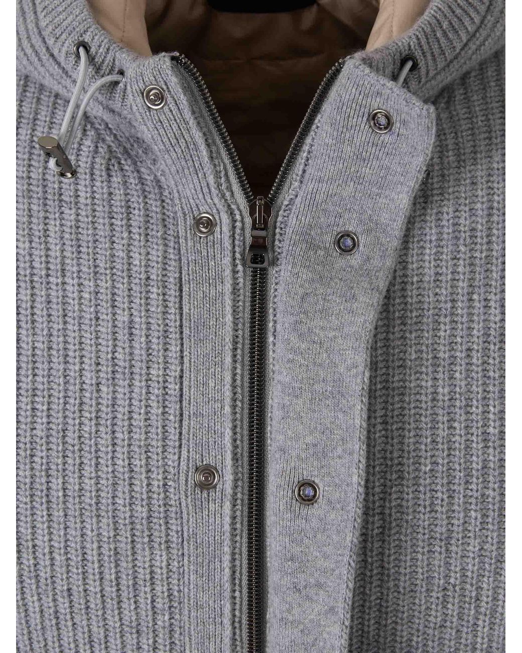 Santa Eulalia Gray Short Point Down Jacket for men