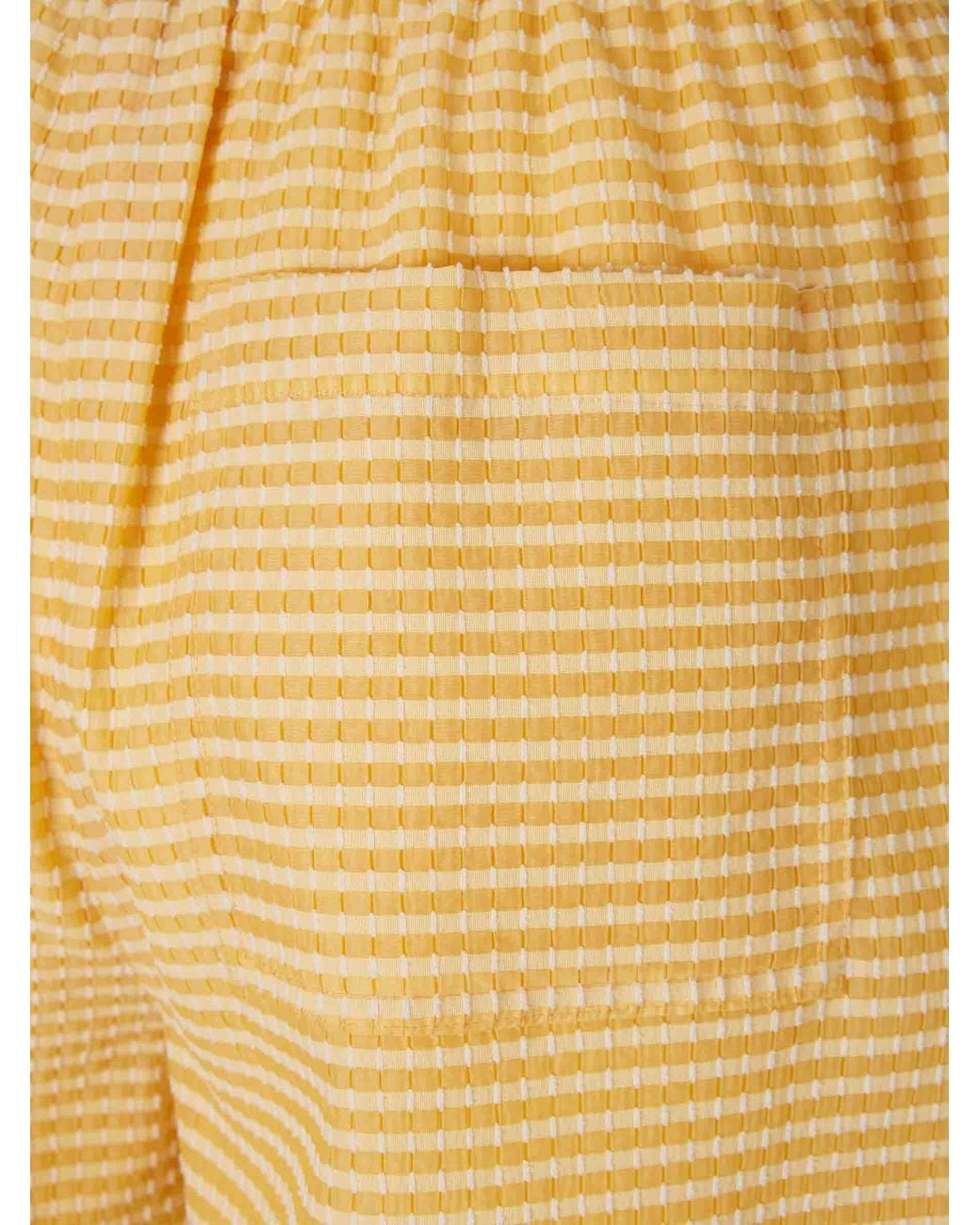 Jonathan Simkhai Yellow Printed Straight Leg Trousers