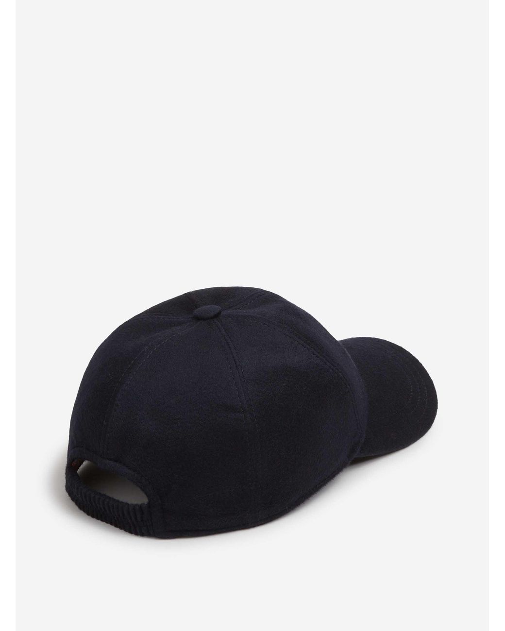 Zegna Blue Cashmere Baseball Cap for men