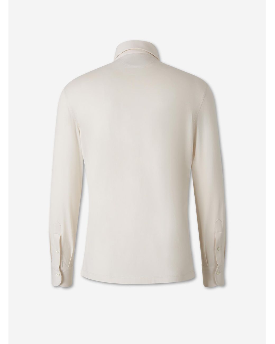 Brunello Cucinelli White Polo Knit Cotton for men