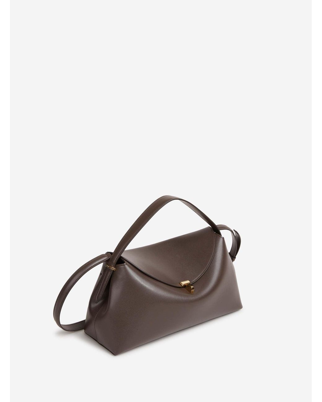 Totême Brown T-Lock Medium Tasche