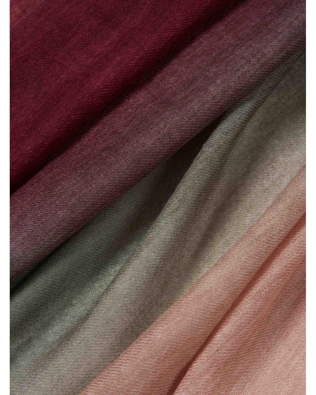 CASHÀ Red Gradient Scarf