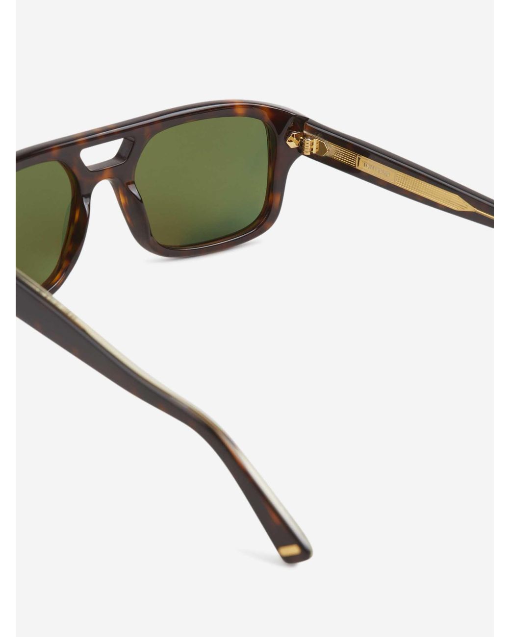 Tom Ford Green Rectangular Sunglasses for men