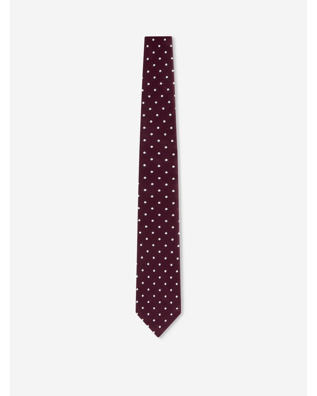 Tom Ford Purple Silk Polka Dot Tie for men