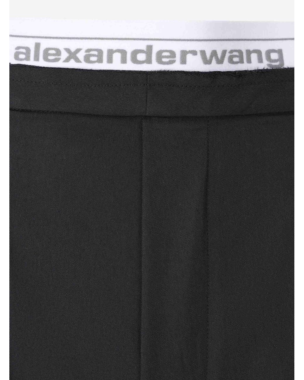 Alexander Wang Black Pleated Shorts