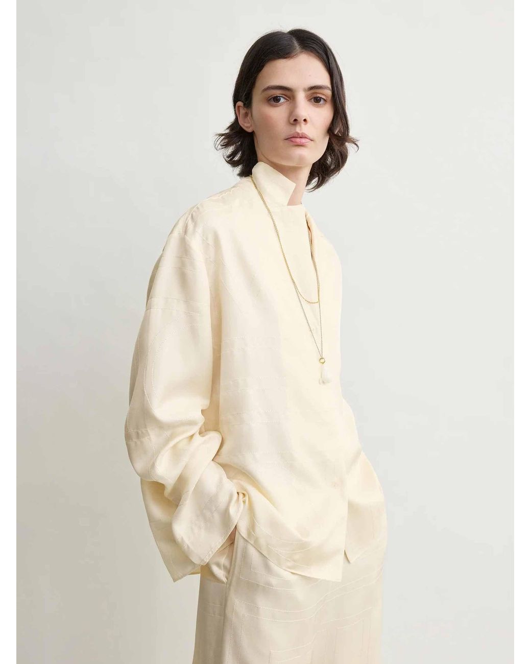 Totême White Monogram Shirt