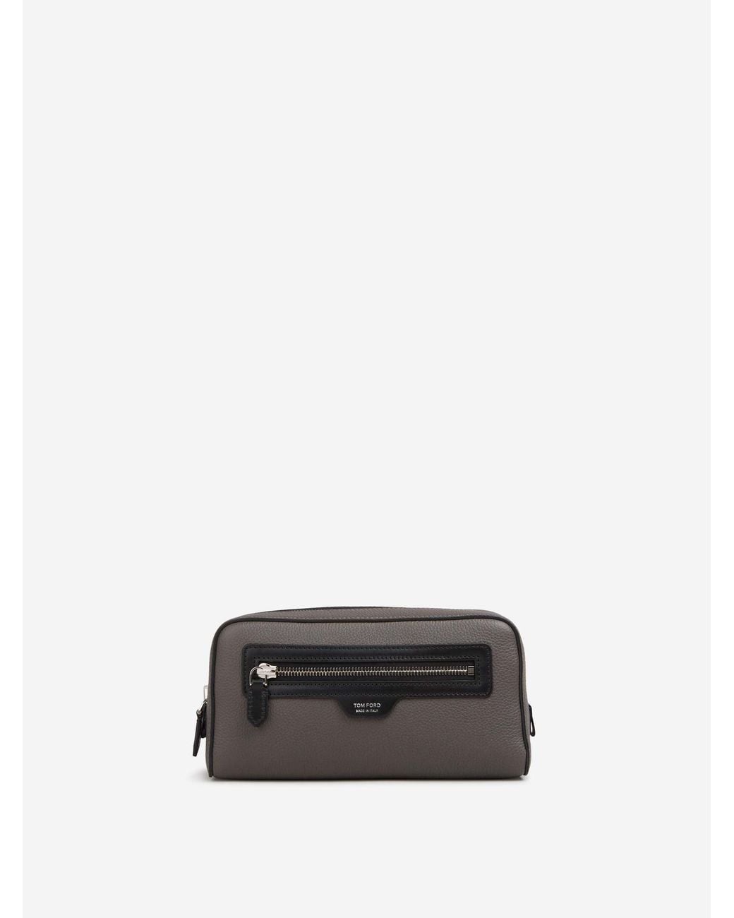 Tom Ford White Leather Toiletry Bag for men