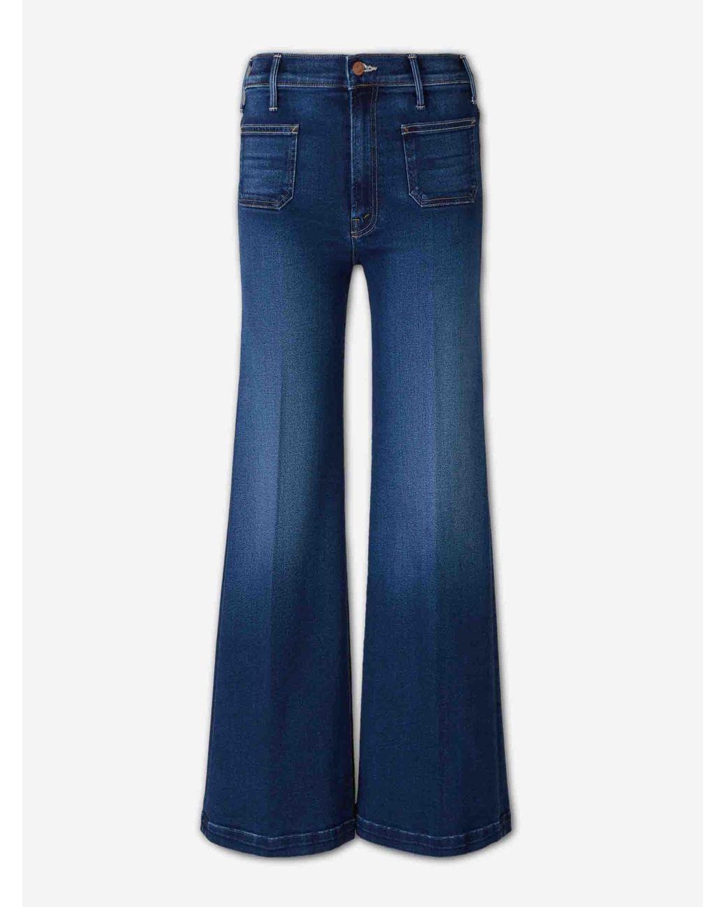Mother Blue The Hustler Roller Patch Pocket Jeans