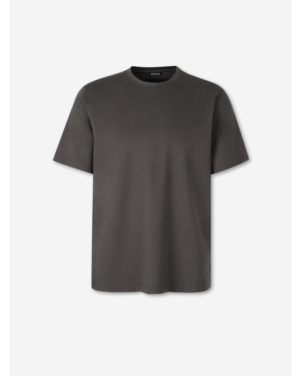 Zegna Black Short Sleeve T-Shirt for men