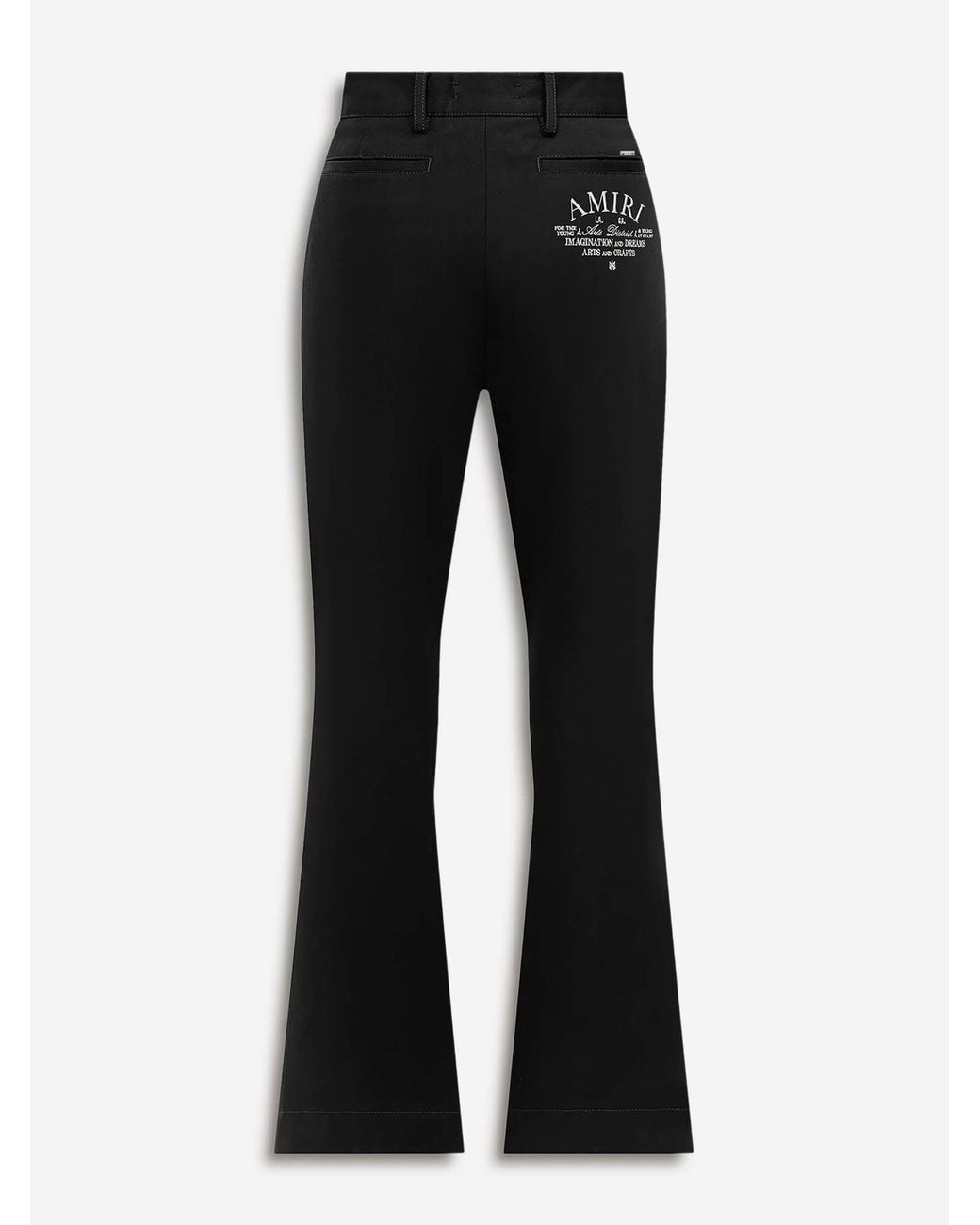 Amiri Black Flared Logo Pants for men