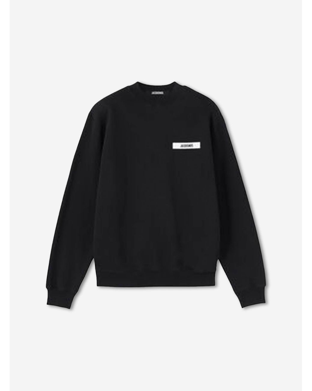 Jacquemus Black Le Sweatshirt Gros Grain for men