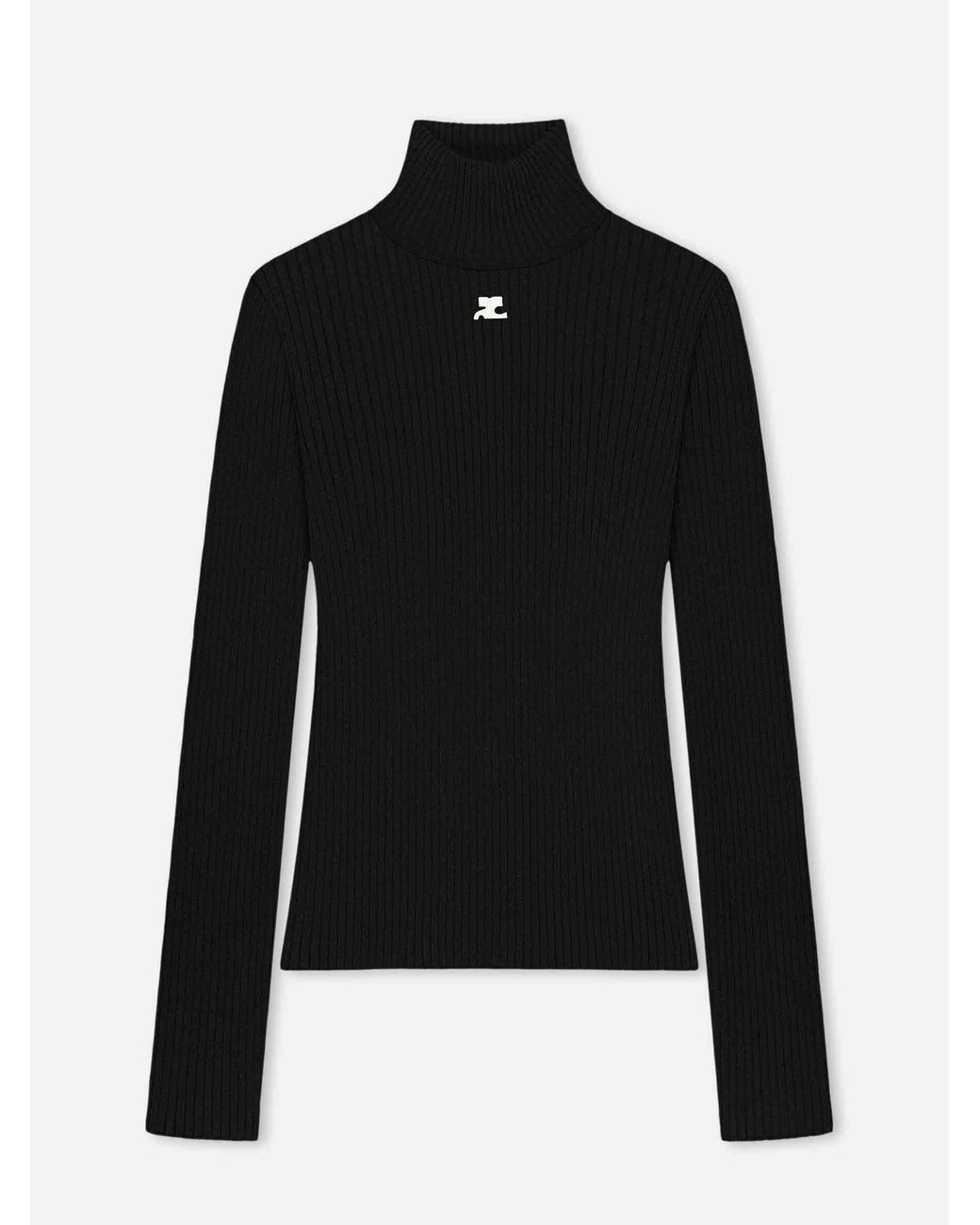 Courreges Black Turtleneck Sweater