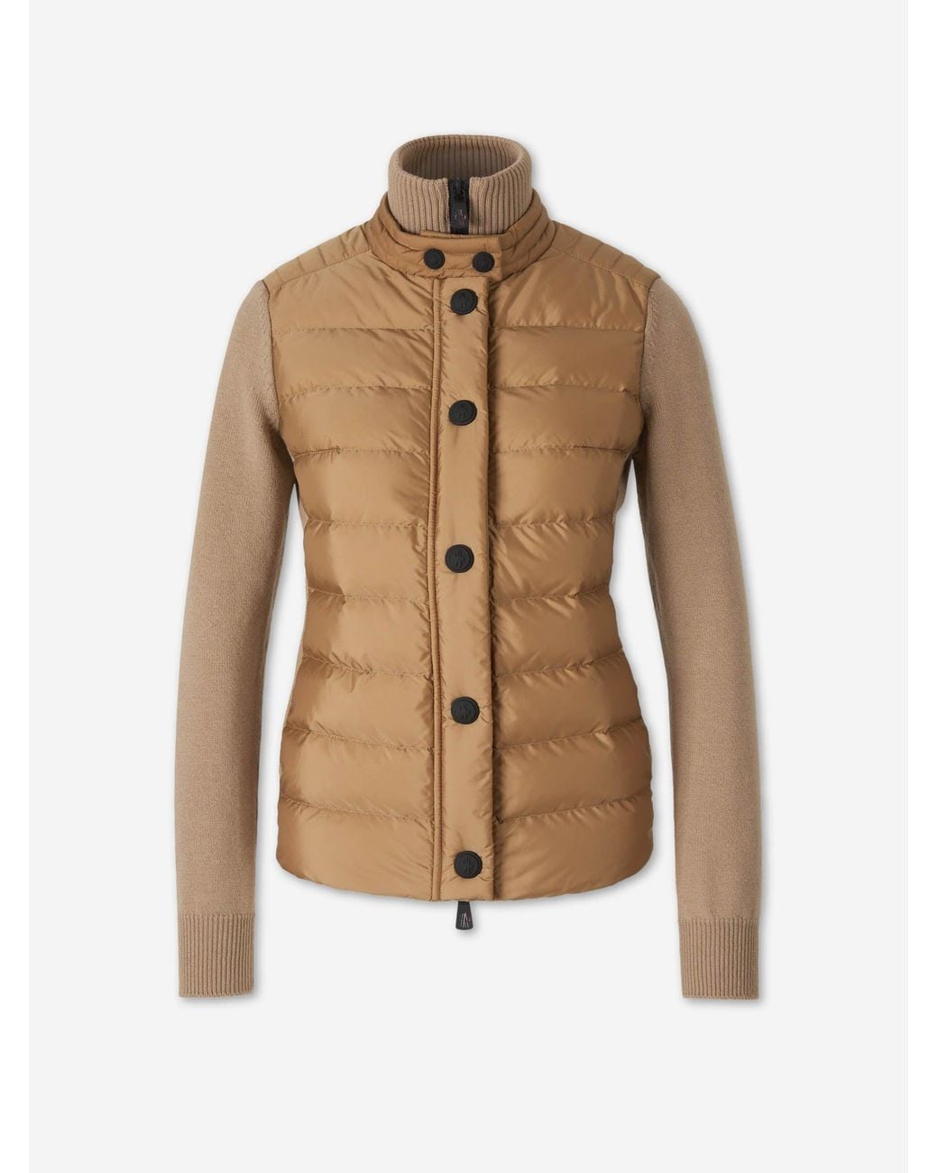 Moncler Natural Quilted Cardigan