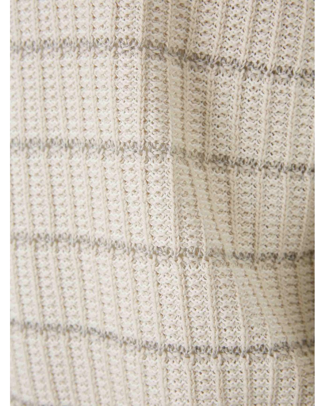 Brioni White Polo Dot Striped for men