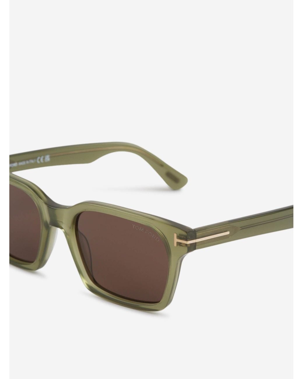 Tom Ford Gray Rectangular Sunglasses for men